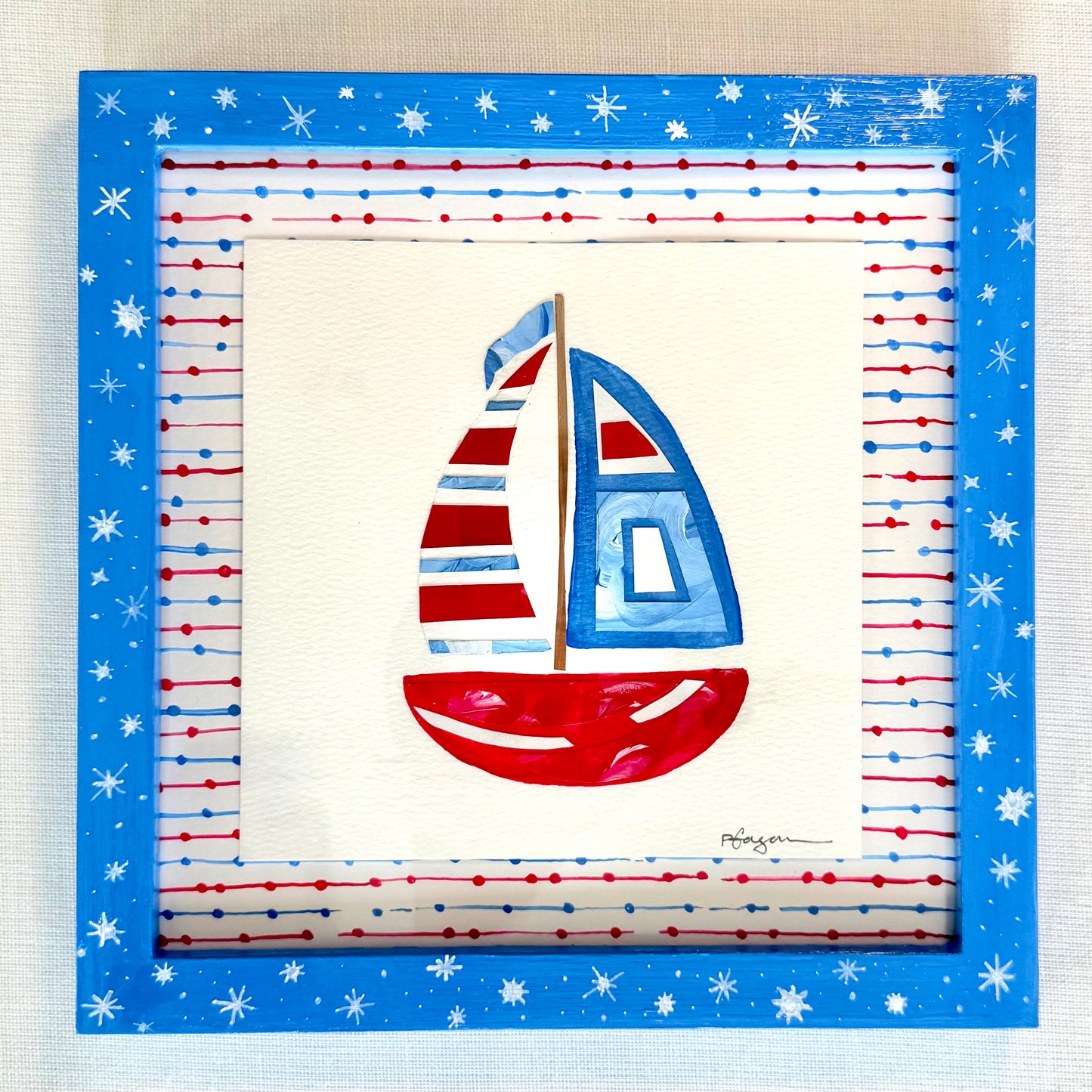 SAILIN’ RED, WHITE AND BLUE #1