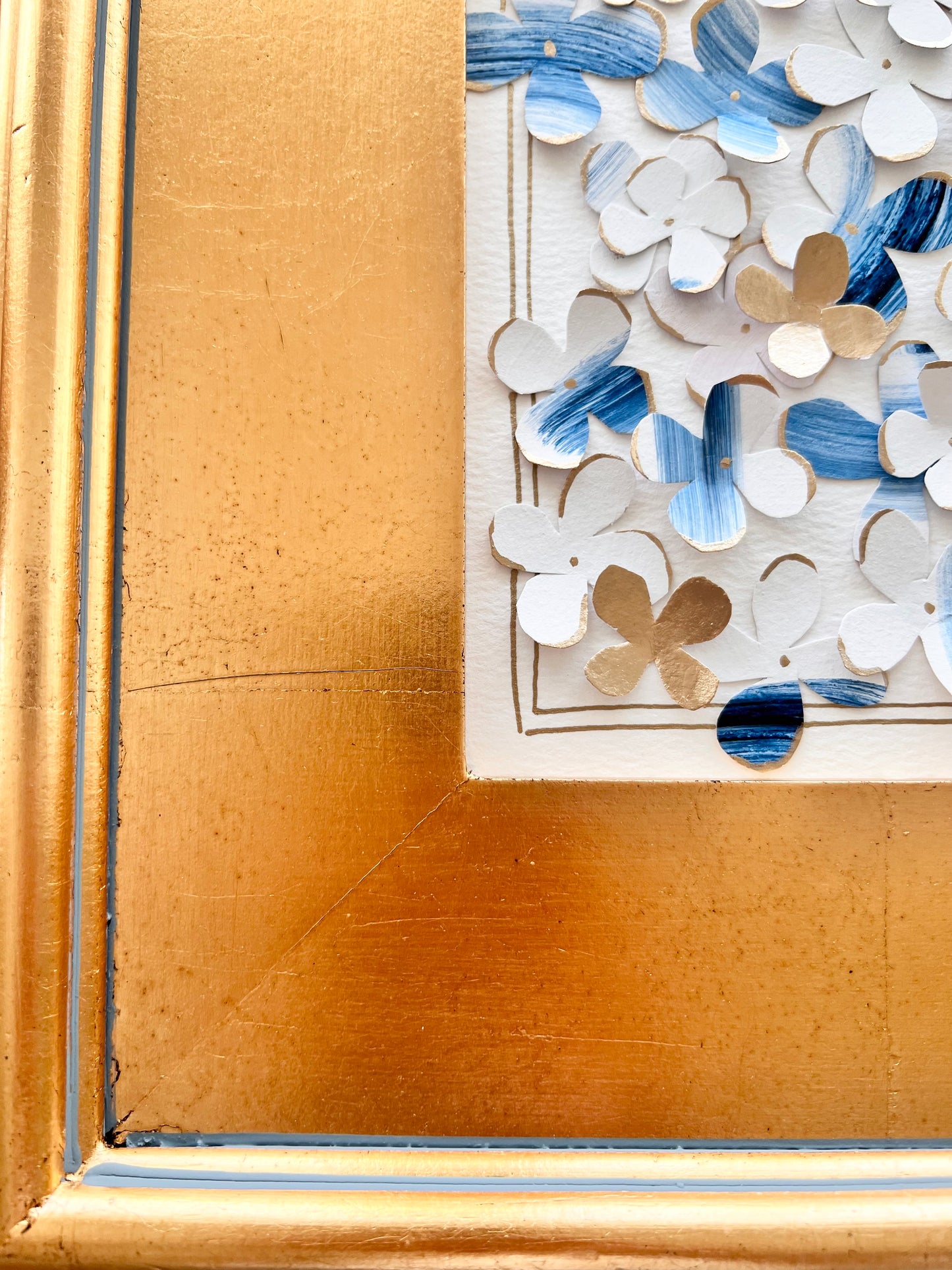 BLUE AND WHITE HYDRANGEA